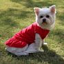 Solid Color Plain Dog Vest Dresses Red Dog Clothes Shirt