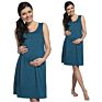 Solid Maternity Tank Dress Women's Casual Sleeveless Maternity Nursing Breastfeeding Dresses