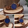 Sopewod Private Label Sandalwood Walnut Teak Unisex Wooden Watches,Ebony Wood Engraved Watch