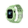 Sport Tpu Jelly Watch Band Shockproof Waterproof Watch Strap with Cover for Apple Watch Band Army