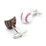 Sports Baseball Glove Cufflinks