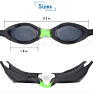 Sports Eyewear Swim Glassses Silicone Frames Junior Swimming Goggles for Girls and Men