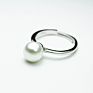 Ssr45 Simple Ring 925 Sterling Silver Mounts to Stick Pearls On