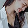 Stainless Steel 18K Gold Jewelry Woman Shell Fresh Water Pearl Bracelet Set Heart Adjustable Pendant Chain Necklace for Girls