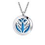 Stainless Steel Angel Wing Locket Pendant Aromatherapy Essential Oil Diffuser Necklace Jewelry
