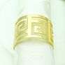 Stainless Steel Gold and Silver High-End Wedding Banquet Decorations Napkin Ring