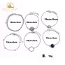 Stainless Steel Gold Plated Bracelets & Bangles Bracelets Sets Alloy Charm Bracelet in Zinc Alloy Jewelry Bijou Bijoux Or