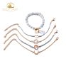 Stainless Steel Gold Plated Bracelets & Bangles Bracelets Sets Alloy Charm Bracelet in Zinc Alloy Jewelry Bijou Bijoux Or