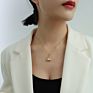 Stainless Steel Green Zircon Emerald Green Jewelry Woman Jewelry Crystal Triangle Pendant Necklace Earrings