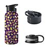 Stainless Steel Leopard Pattern Travel Water Bottle with Print