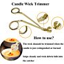 Stainless Steel Wick Trimmer Candle Dipper Wick Snuffer with Tray Candle Accessory Kits Pusison 4Pcs Set Candle Wick Trimmer Set