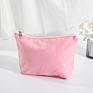 Stock Cotton Canvas Zipper Pouch Cosmetic Makeup Bags