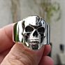 Stock Rts Men's Carbide Hip Hop Skull Ring Skull Punk Gothic Jewelry Engagement Wedding Party Ring for Men