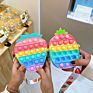 Stress Relief anti Anxiety Toy Bag Pineapple Fidget Toy Bag Popper Fidget Shoulder Bag for Kids