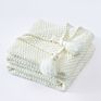 Style 100% Cotton Knitted Throw Blanket Couch Cover Blanket Single Double King Super King Euro Size