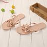 Style Cool Slippers Flat with Bow Rivet Slippers Women's Flip-Flops Garden Jelly Beach Cool Slippers