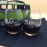 Supplies Mr and Mrs Mr & Mrs Italy Wine Glasses Set of 2 Wedding Gifts Valentine's Day Gift