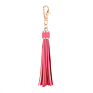 Tassel Keychain Women Cute Tassel Keychain Accessories Pu Leather Car Bag Gold Key Ring Fringe Jewelry Friends Xmas Gift