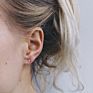 Teen Girls Minimalist Simple Style Triangle Shape Geometric Small 14K Gold Stud Earring Stainless Steel