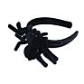 Theme Park Black Spider Hairband Plush Headband for Halloween