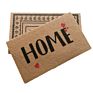 Thicken Pvc Backing Welcome Entrance Doormat Brown Carpet to Keep Room Clean