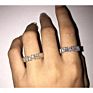 Thin Baguette T Ring Engagement Handmade Rainbow Trapezoid Stone Rings for Women Fashionjewelry Finger Accessories Wedding Band