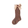 Thin Cotton Mesh Socks with Bowknot Hollowed Shifted in the Tube Solid Color Baby Socks for Baby Kids