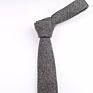 Tie Vintage Wool Ties Men's Thick Necktie Striped Solid Viscose Cravate