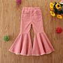 Toddler Little Girls Denim Pants Bell Bottom Jeans Trousers for 2-7 Years Kids