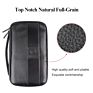 Travel Cigar Case Genuine Leather Cigar Pouch Box for 5-6 Cigars