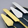 Trending Cake Knife Set for Wedding Set Stainless Steel Gold Cake Knife and Server Set Dinner Spoon Fork