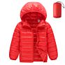 Ultra Light 90% White Duck down Parka Hooded Coat Girl and Boy Children down Jacket