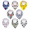 Unisex 8-Pack Gift Set 100% Organic Cotton Plain Color Triangle Absorbent Baby Bandana Drool Teething Bibs