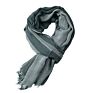 Unisex Black Cotton Linen Scarves Long Patchwork Crinkle Scarf for Men Tassel Mens Scarves Men Accessories