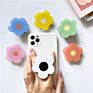 Up- Arrivals Acrylic Flower Mobile Phone Holder Epoxy Phone Grip Color Flower Shaped for Cell Phone Socket