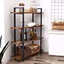 Vasagle Living Room Bedroom Storage Rack Standing Shelf Easy Assembly Office Industrial Bookshelf 4-Layer Stable Bookcase