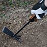 Vertak Garden Double Head Soil Digging Tool Hand Mini Hoe with Cork Wooden Handle