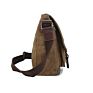 Vintage Canvas Satchel Messenger Bag Men Travel Shoulder Bag with Adjustable Shoulder Strap