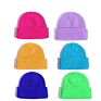 Warm Multi Color Eco Friendly Knitted Beanie With