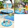 Wasserspielzeug Garten Kinder Sprinkler Matte Mit Ozeanmuster, Sommer Outdoor Splash Play Matte, Splash Spielmatte Baby