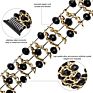 Watch Band Beaded Gemstone Bracelet Band for Apple Watch Series 4/5/6 Band Rhinestone