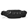 Water Proof Designer Stylish Mens Plain Black Leather Fanny Pack