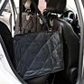 Waterproof Black Cushion Hammock Design&Mesh Bottom Pet Seat Covers Dog Seat Cover for Cars Back Seat