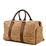 Waterproof Waxed Canvas Bag Travel Duffle Unisex Weekender Shoulder Overnight Bag for Men