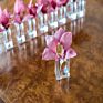 Wedding Clear Acrylic 2 in 1 Bud Vase Napkin Ring with Vase