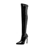 Wetkiss Ready to Ship Moq 1 Pair Stiletto Shoes Red Latex Fetish Boots Long Tube over Knee Boots Women Boots Night Club