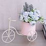 Wholesales White Metal Bicycle Designed Plant Pot Stand For