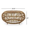 within the U.S. Outdoor Modern Boho Rattan Furniture Coffee Table Round