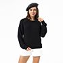 Women Color Block French Terry Polyester Crewneck Fall Clothing Sweater Shirt Pullover Sweatshirt for Women