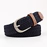 Women Elastic Weaving Belts Handmade Leather Belt Fedex